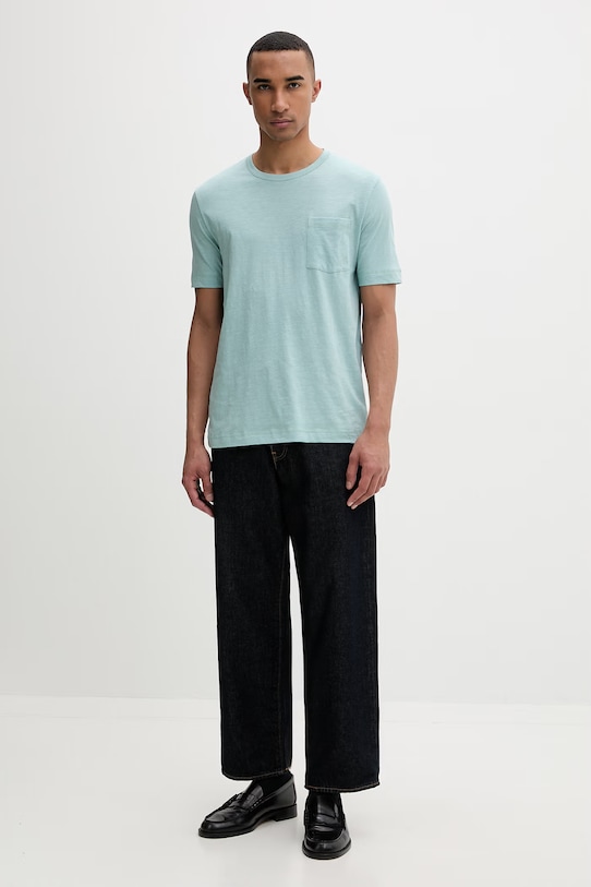 Marc O'Polo футболка для мужчин из хлопка 5000012695 бирюзовый SS26