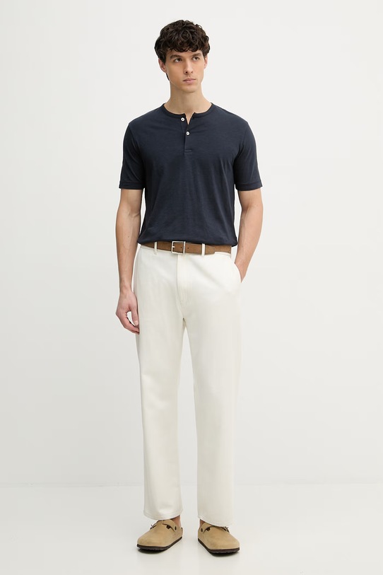 Marc O'Polo T-shirt basic męski bawełniany 5000012696 granatowy SS26