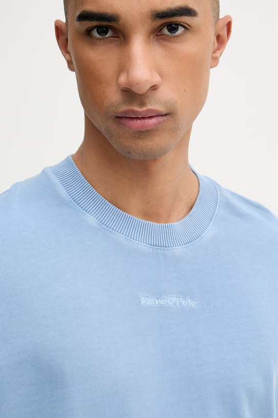 Marc O'Polo t-shirt basic męski bawełniany niebieski 5000012698