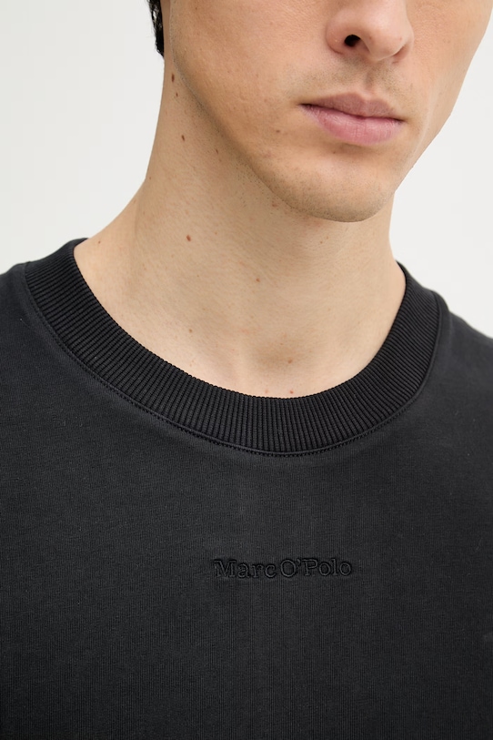 Marc O'Polo t-shirt basic męski bawełniany 5000012698 czarny