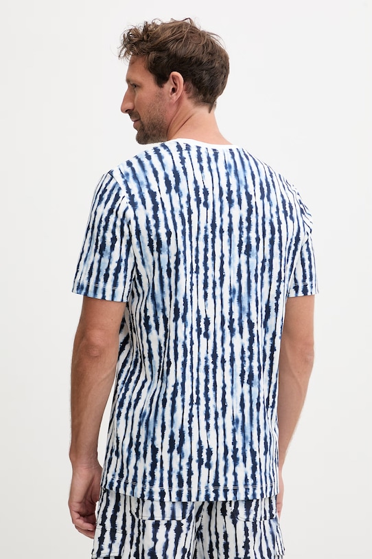 Odzież Fusalp t-shirt męski bawełniany TYLO SHIBO J2119 biały