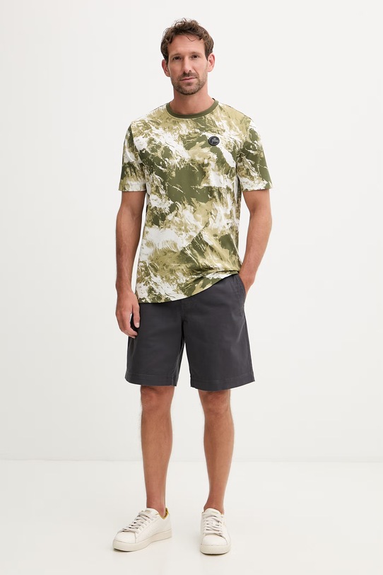 Fusalp t-shirt męski bawełniany TYLO MOUNTAIN J2122 zielony SS26