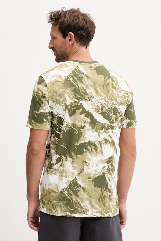 Odzież Fusalp t-shirt męski bawełniany TYLO MOUNTAIN J2122 zielony