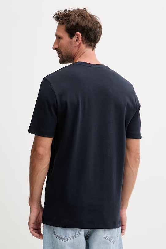 Odzież Fusalp t-shirt męski bawełniany TYLO ANIM J2123 granatowy