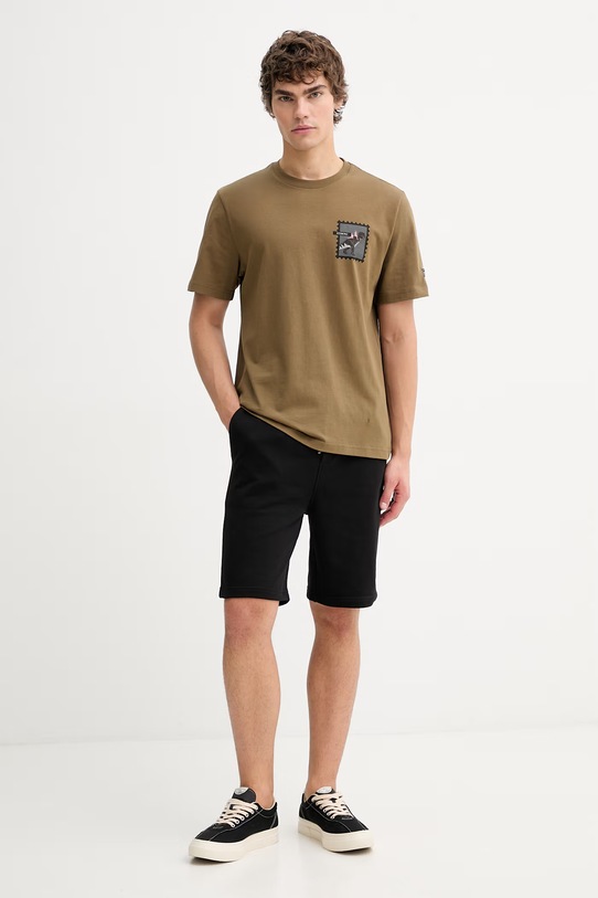 Iceberg t-shirt bawełniany F027.627A zielony SS26