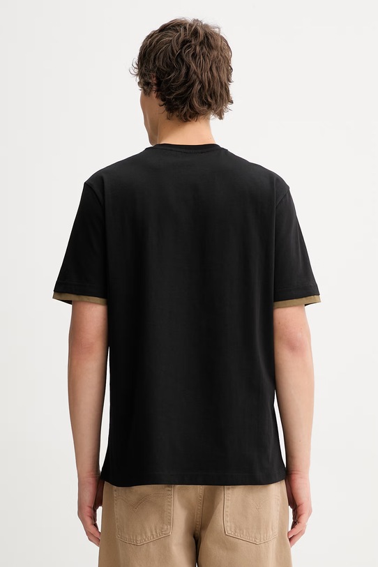 Odzież Iceberg t-shirt bawełniany F029.627A czarny