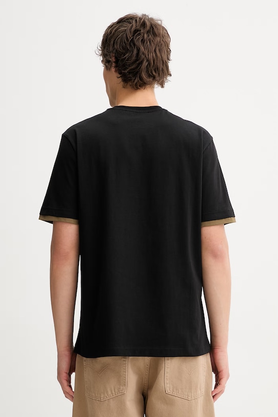 Odzież Iceberg t-shirt bawełniany F029.627A czarny