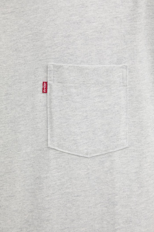 Levi's t-shirt bawełniany HALF SLV PKT 005OB.0002 szary