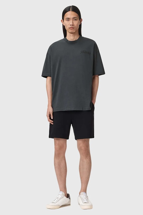 Ρούχα Βαμβακερό μπλουζάκι AllSaints ODYSSEY M008PE μαύρο