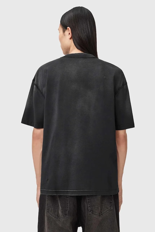AllSaints t-shirt męski bawełniany AETERNA M010PE czarny SS26