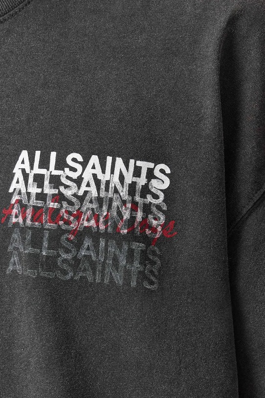 AllSaints t-shirt bawełniany GRAPHENE M013PE czarny