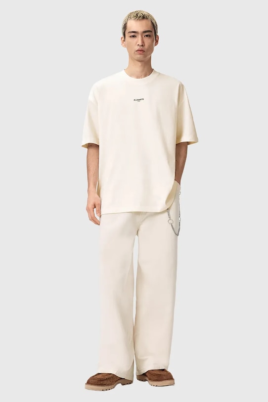 Odzież AllSaints t-shirt bawełniany MIKRO M028JE biały