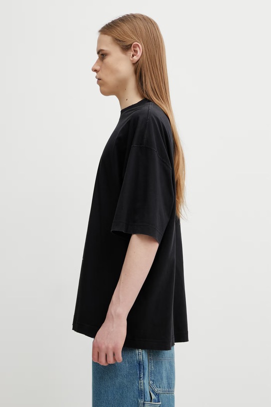 VETEMENTS t-shirt bawełniany 7 Sins ME76TR196BX czarny SS26