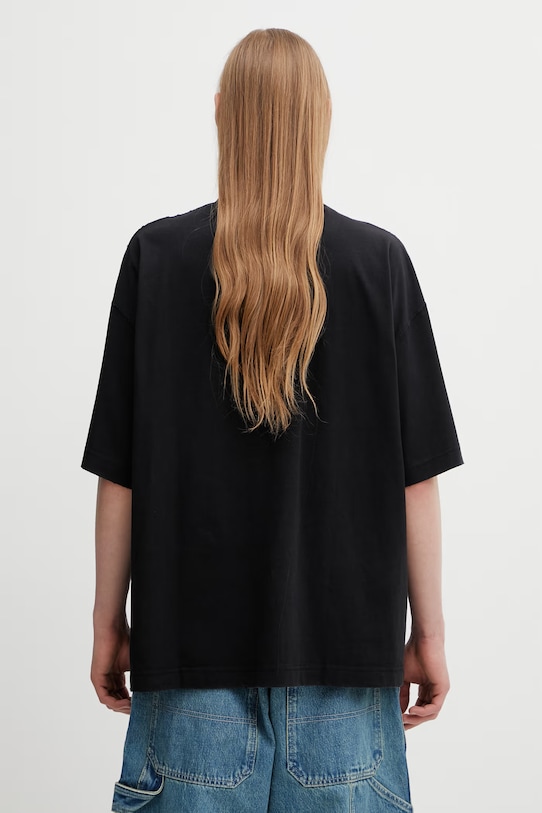 Odzież VETEMENTS t-shirt bawełniany 7 Sins ME76TR196BX czarny