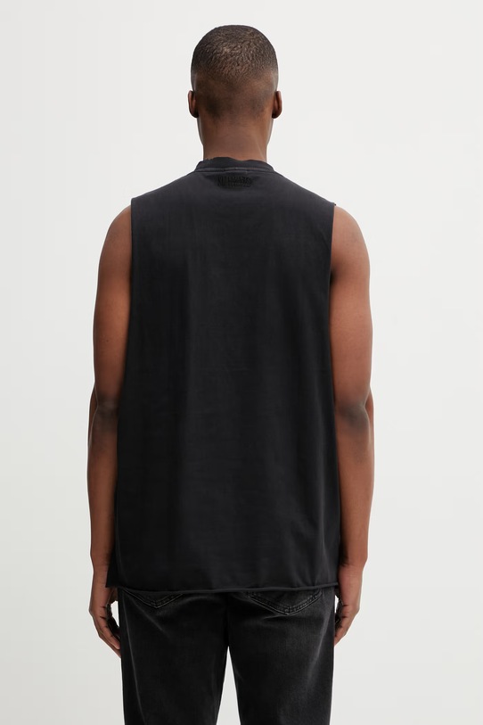 Odzież VETEMENTS t-shirt bawełniany Biker Leather Cross ME76TR155B czarny