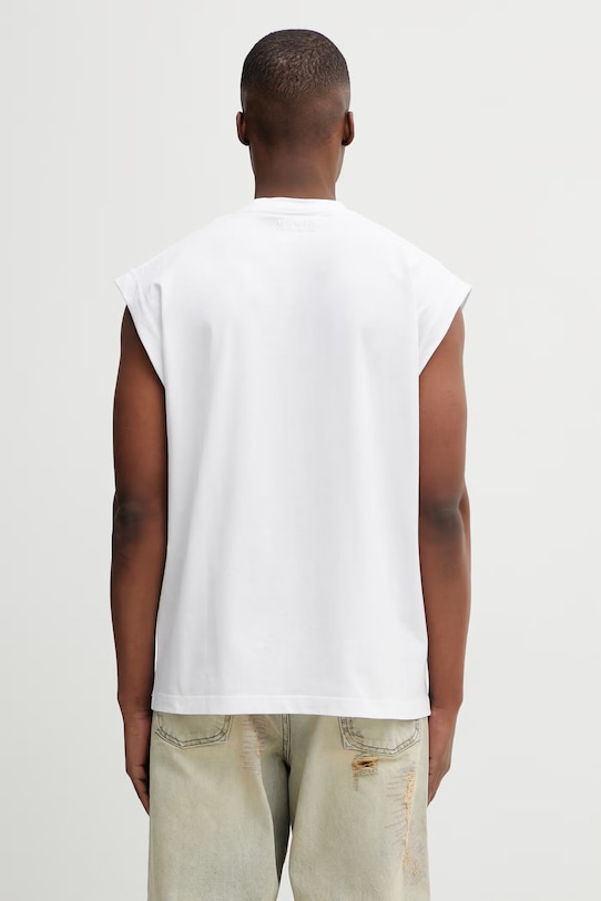 Odzież VETEMENTS t-shirt bawełniany Cross Logo ME76TR175W biały