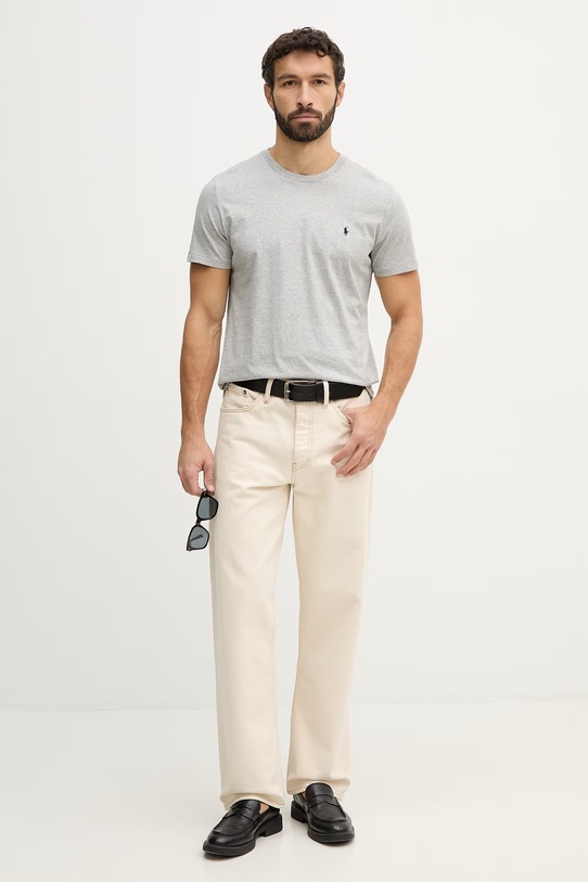 Polo Ralph Lauren t-shirt bawełniany 714844756 szary AA00