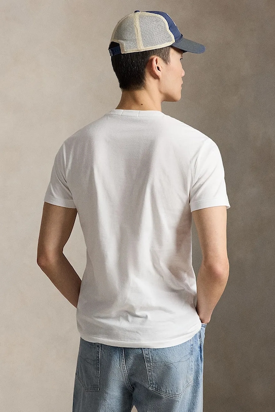 Polo Ralph Lauren t-shirt bawełniany 710B16612 biały SS26