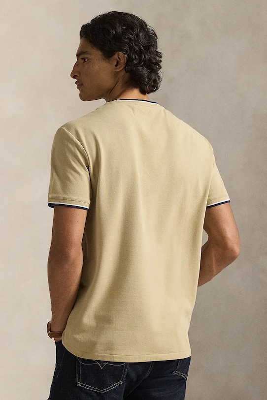 Μπλουζάκι Polo Ralph Lauren 710963492 μπεζ SS26