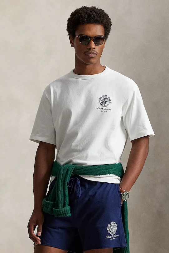 Polo Ralph Lauren t-shirt in cotone rilassato bianco 710A13265