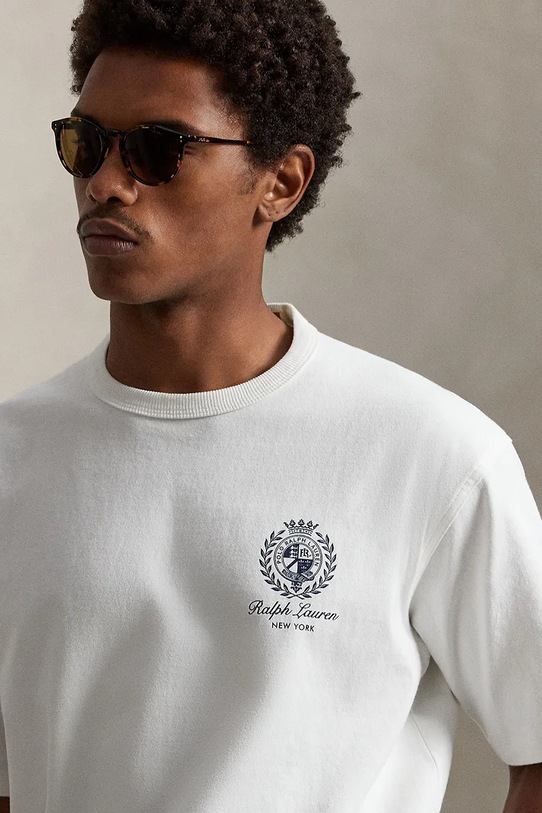 Polo Ralph Lauren t-shirt bawełniany biały 710A13265