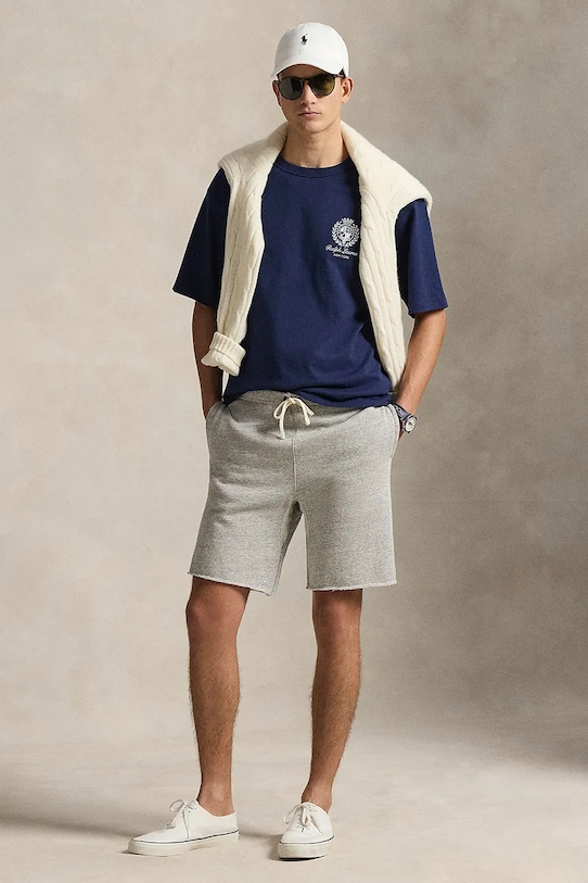 Odzież Polo Ralph Lauren t-shirt bawełniany 710A13265 granatowy