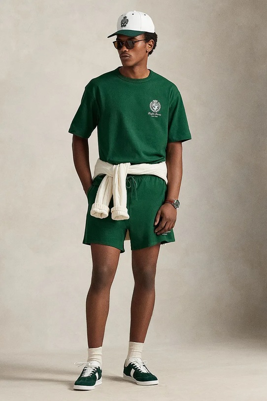 Odzież Polo Ralph Lauren t-shirt bawełniany 710A13265 zielony