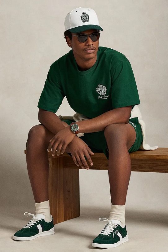 Polo Ralph Lauren t-shirt bawełniany 710A13265 zielony