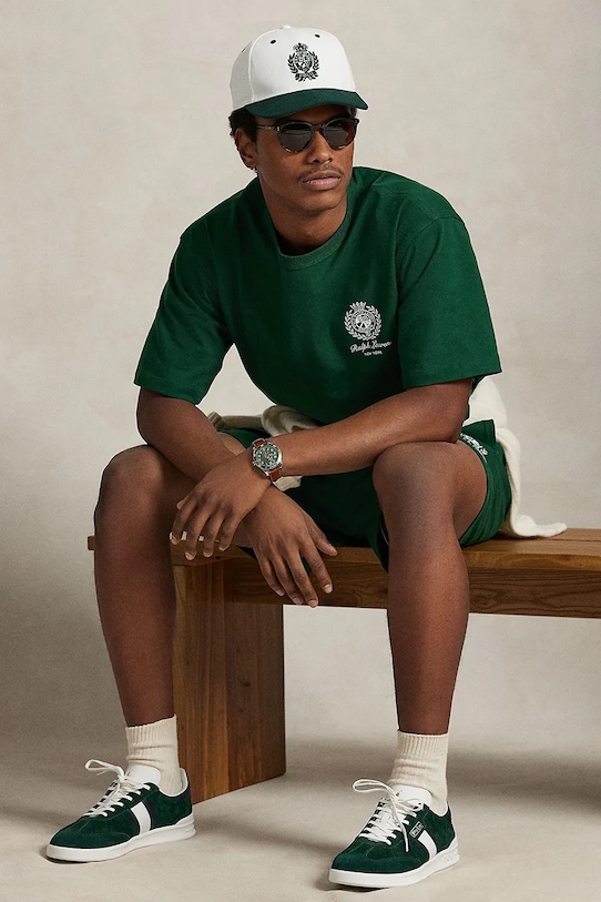 Polo Ralph Lauren t-shirt in cotone 710A13265 verde