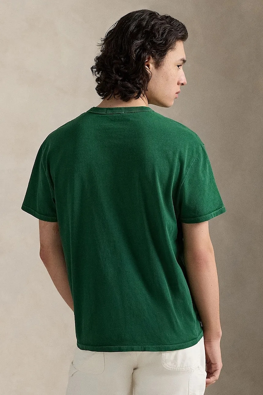 Polo Ralph Lauren t-shirt męski bawełniany 710B13513 zielony SS26