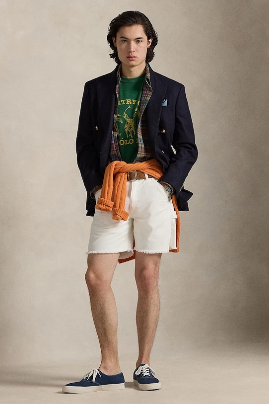 Odzież Polo Ralph Lauren t-shirt męski bawełniany 710B13513 zielony