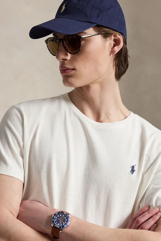 Polo Ralph Lauren t-shirt bawełniany beżowy 710B23304