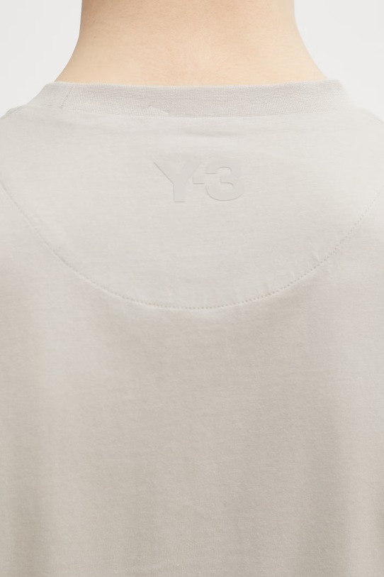 Y-3 t-shirt bawełniany UT SS TEE HZ9516 beżowy