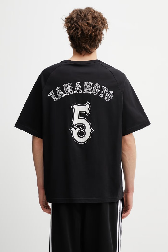 Odzież Y-3 EL5 GFX SS TEE t-shirt bawełniany męski KQ9307 czarny