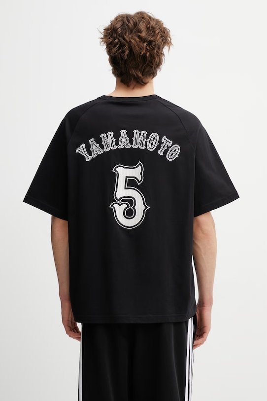 Odzież Y-3 EL5 GFX SS TEE t-shirt bawełniany męski KQ9307 czarny