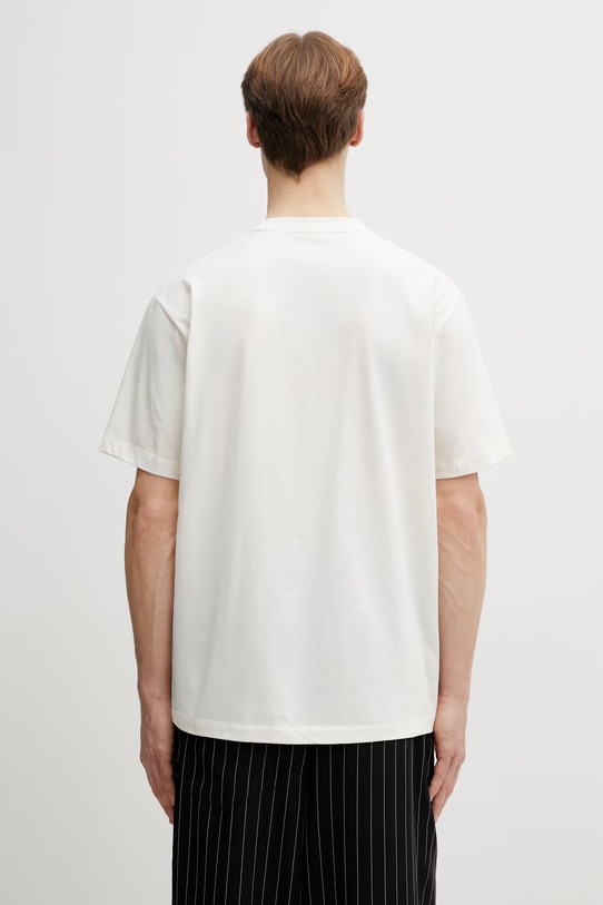 Odzież Y-3 t-shirt bawełniany VER SS TEE KQ9749 beżowy