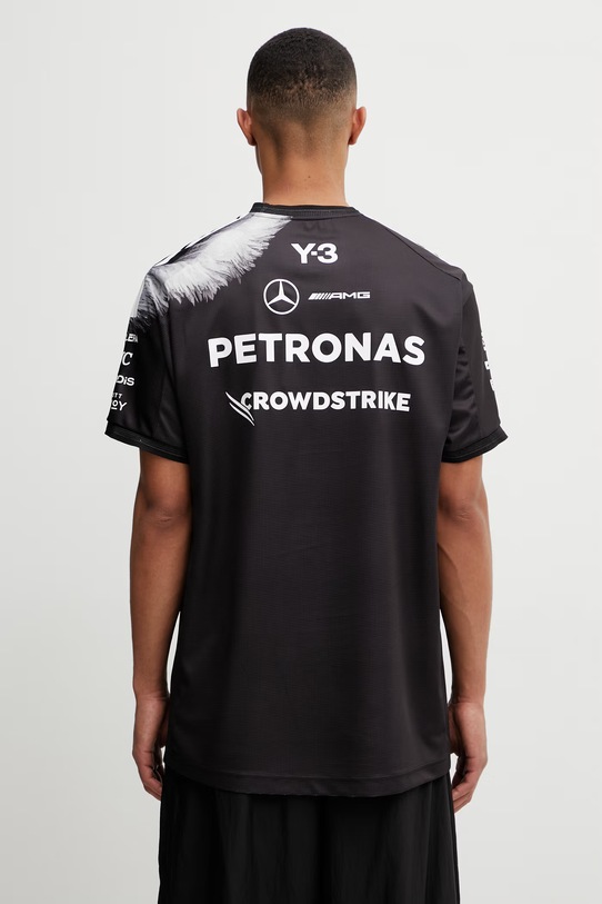 Odzież Y-3 x F1 DRVR SS JRS t-shirt męski KQ9844 czarny