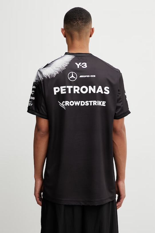 Odzież Y-3 x F1 DRVR SS JRS t-shirt męski KQ9844 czarny