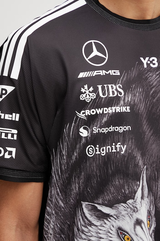 Y-3 x F1 DRVR SS JRS t-shirt męski KQ9844 czarny