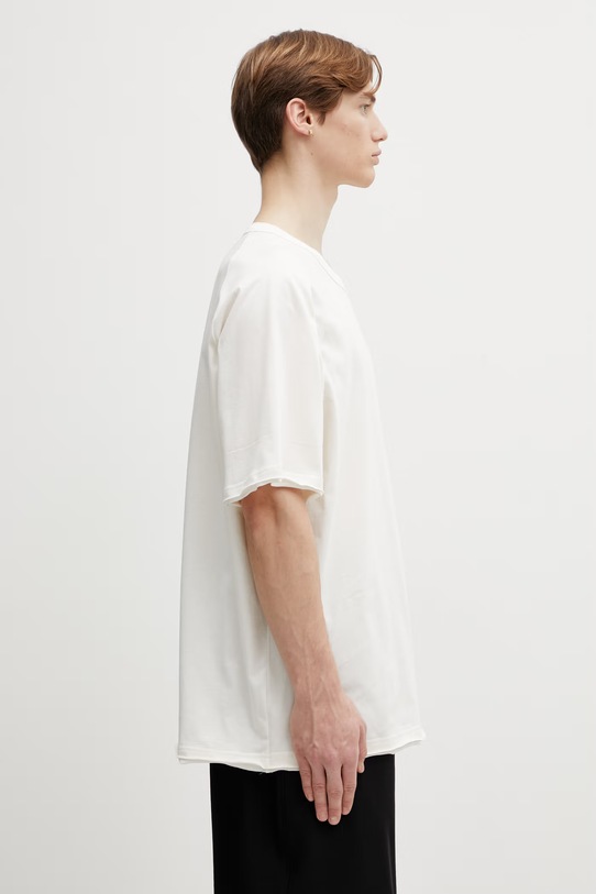 Y-3 t-shirt bawełniany RE 3S SS TEE beżowy KS9748