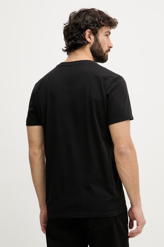 Odzież Didriksons t-shirt męski bawełniany HOLGER 506158 czarny