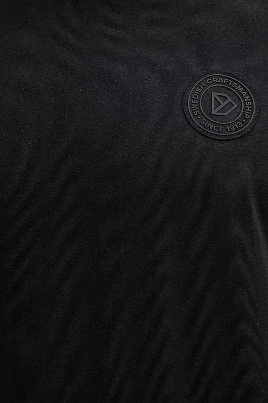 Didriksons t-shirt męski bawełniany HOLGER 506158 czarny