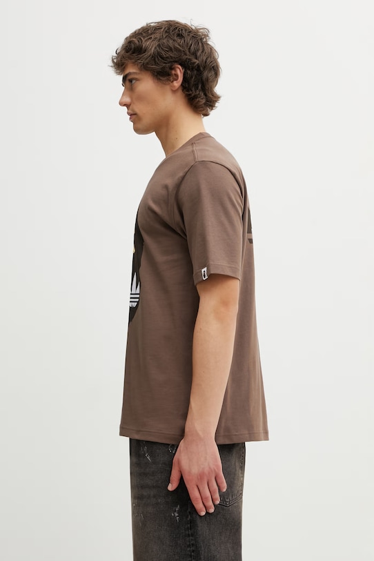 adidas Originals x BAPE cotton t-shirt KF4915 brown SS26