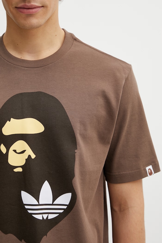 adidas Originals x BAPE cotton t-shirt brown KF4915