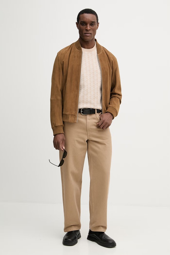 Lacoste t-shirt TH1197 beżowy SS26