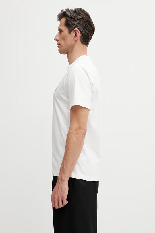 Lacoste T-shirt bawełniany męski TH1578 biały SS26
