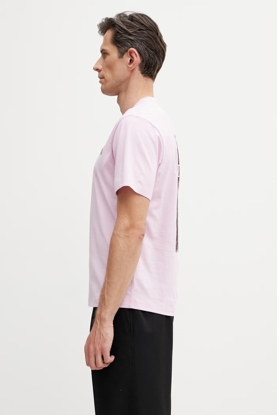 Lacoste tricou din bumbac bărbătesc TH2197 violet SS26