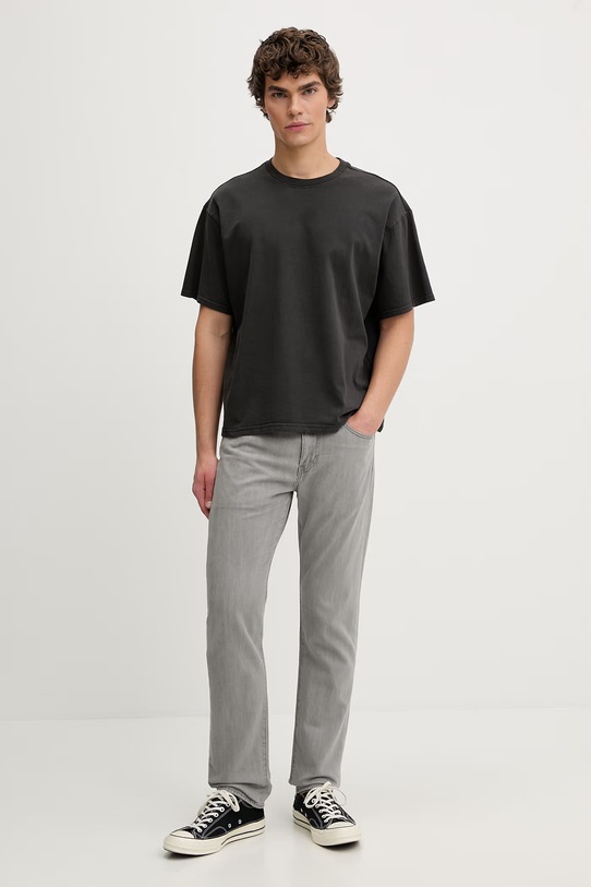 Levi's t-shirt bawełniany BOXY SS 0049F.0025 szary SS26