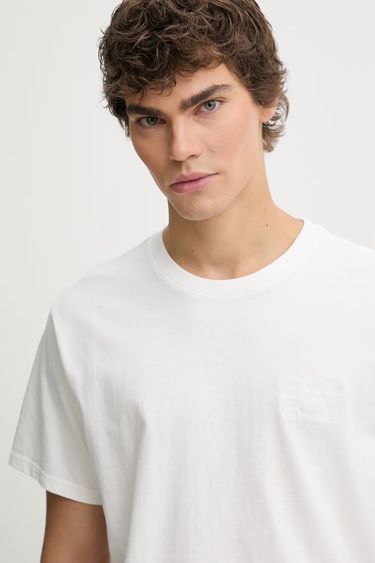 Levi's t-shirt bawełniany SS RELAXED FIT beżowy 16143.2401