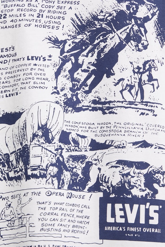 Levi's t-shirt bawełniany SS RELAXED FIT 16143.2447 biały